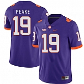 Clemson Tigers 19 Charone Peake Purple Nike College Football Jersey Dzhi,baseball caps,new era cap wholesale,wholesale hats